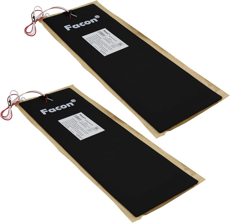 FACON 6" x 18" RV Pipe Heater Pad - 2Packs, Work for 1-1/2" Pipe, Heating Pad for RV, Camper, Travel Trailer and Motorhome Water Tank System, DC 12Volts-13.5Volts - Image 1